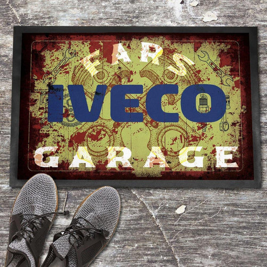 Iveco Fars Garage Vintage Dørmåtte-Dørmåtte-Iveco-Garage Culture Shop- garage - man cave - merchandise