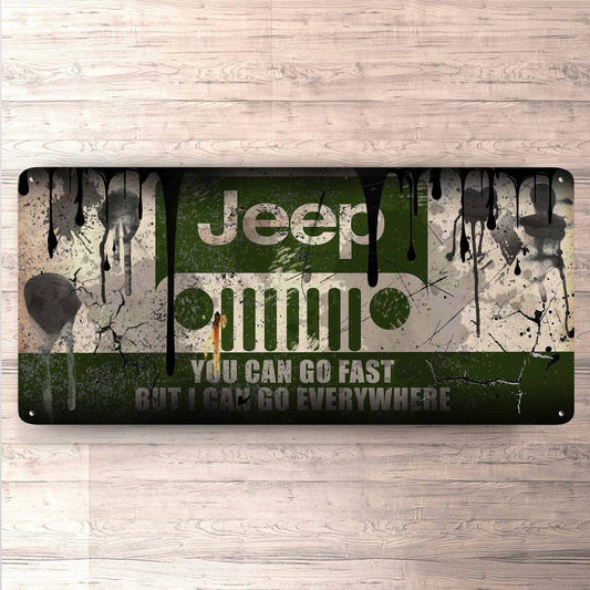 Jeep Vintage 30x60cm Skilt-Skilte-Jeep-Garage Culture Shop- garage - man cave - merchandise