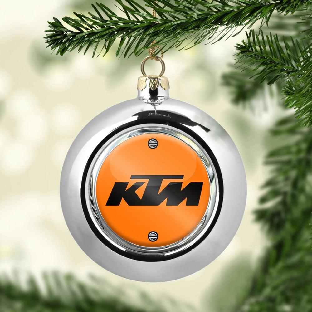 KTM Julekugle-Julekugle-KTM-Sølv-Garage Culture Shop- garage - man cave - merchandise
