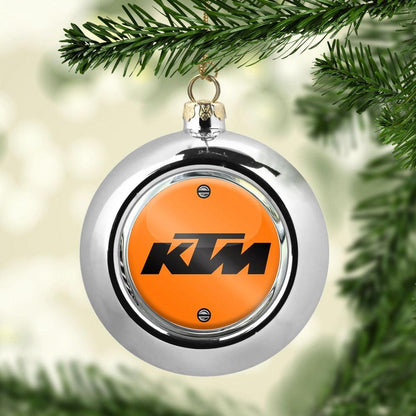KTM Julekugle-Julekugle-KTM-Sølv-Garage Culture Shop- garage - man cave - merchandise