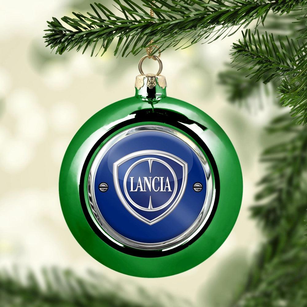 Lancia Julekugle-Julekugle-Lancia-Grøn-Garage Culture Shop- garage - man cave - merchandise