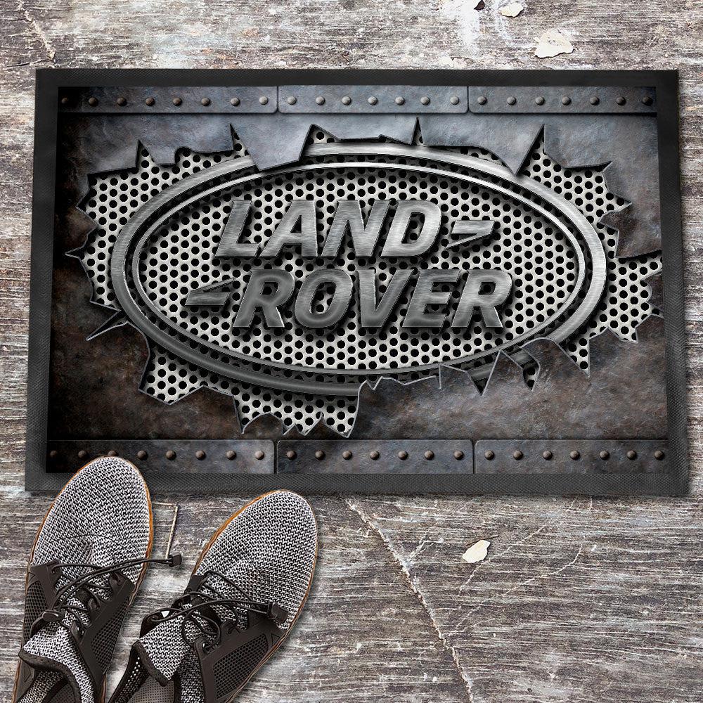 Land Rover Metal Ripped Dørmåtte-Dørmåtte-Land Rover-Garage Culture Shop- garage - man cave - merchandise