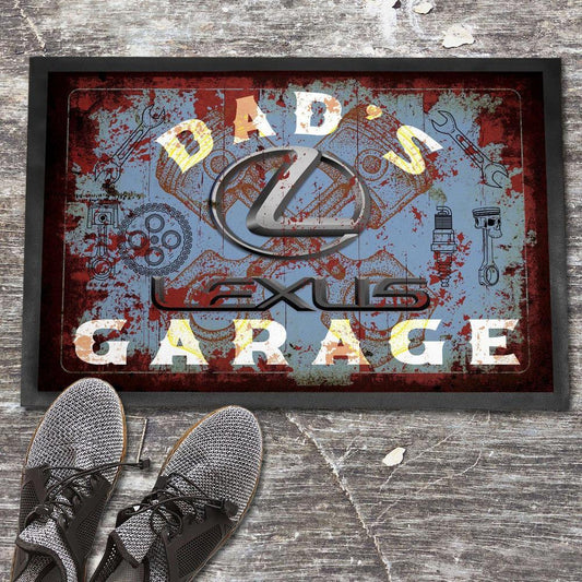 Lexus Dads Garage Vintage Dørmåtte-Dørmåtte-Lexus-Garage Culture Shop- garage - man cave - merchandise