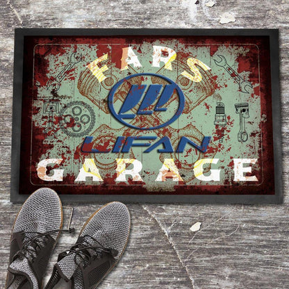 Lifan Fars Garage Vintage Dørmåtte-Dørmåtte-Lifan-Garage Culture Shop- garage - man cave - merchandise