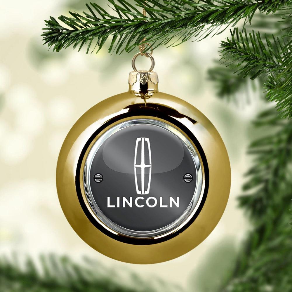 Lincoln Julekugle-Julekugle-Lincoln-Guld-Garage Culture Shop- garage - man cave - merchandise