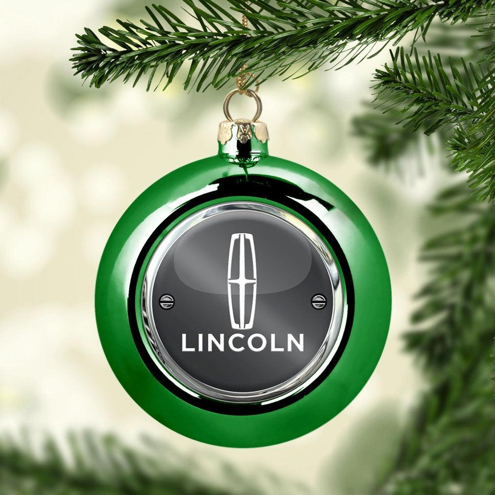 Lincoln Julekugle-Julekugle-Lincoln-Grøn-Garage Culture Shop- garage - man cave - merchandise