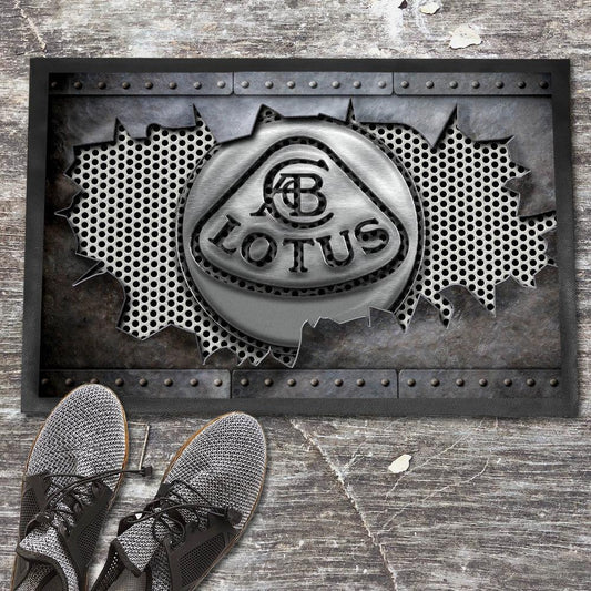 Lotus Metal Ripped Dørmåtte-Dørmåtte-Lotus-Garage Culture Shop- garage - man cave - merchandise