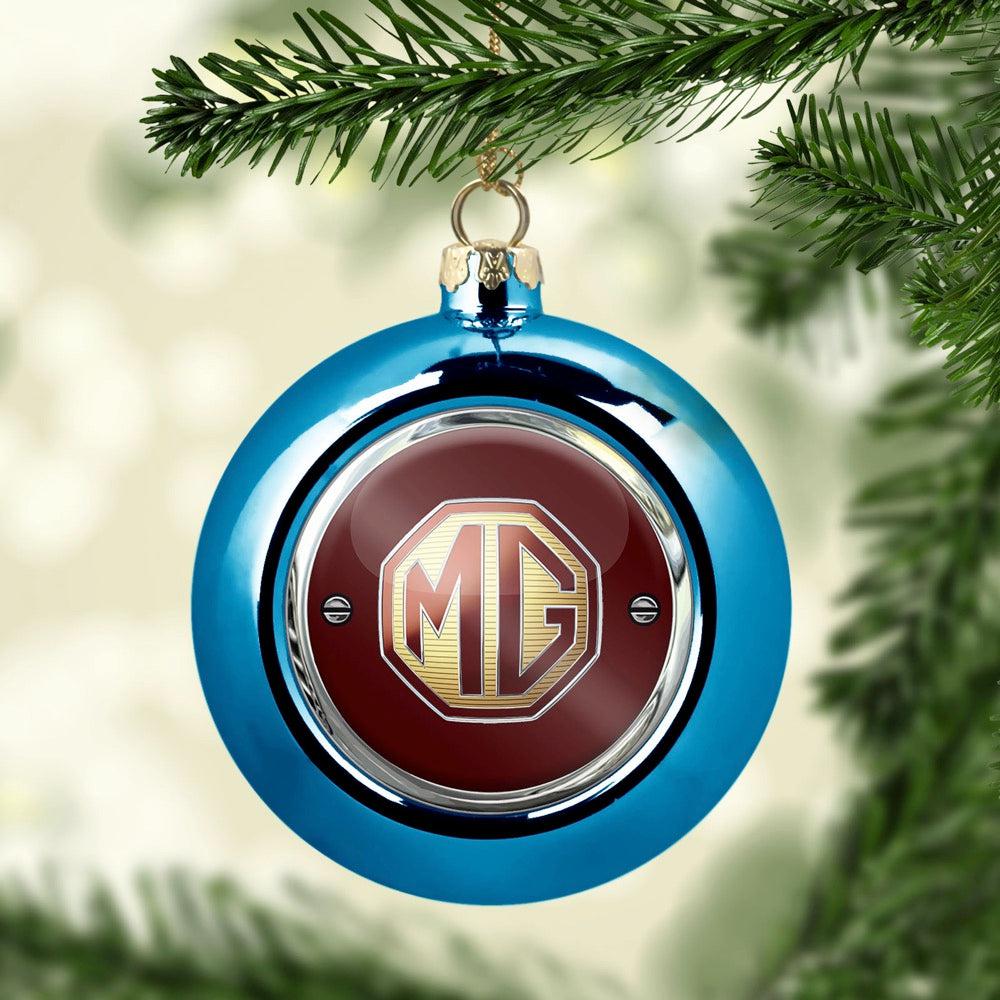 MG Julekugle-Julekugle-MG-Blå-Garage Culture Shop- garage - man cave - merchandise