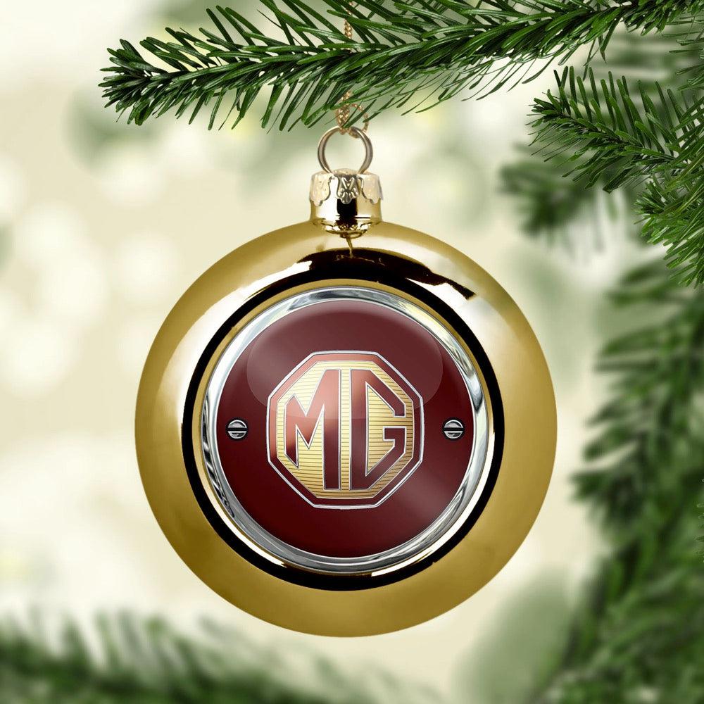 MG Julekugle-Julekugle-MG-Guld-Garage Culture Shop- garage - man cave - merchandise