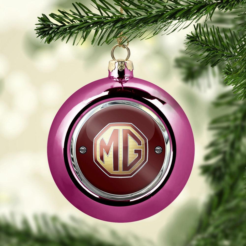 MG Julekugle-Julekugle-MG-Lyserød Pink-Garage Culture Shop- garage - man cave - merchandise