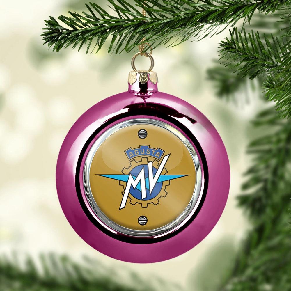 MV Agusta Julekugle-Julekugle-MV Agusta-Lyserød Pink-Garage Culture Shop- garage - man cave - merchandise