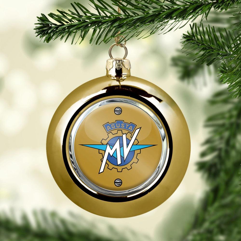 MV Agusta Julekugle-Julekugle-MV Agusta-Guld-Garage Culture Shop- garage - man cave - merchandise