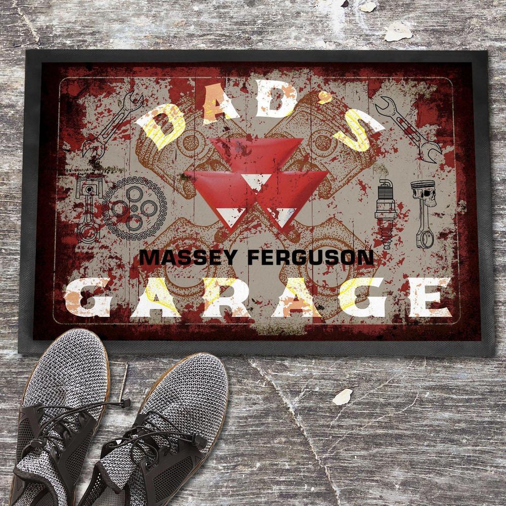 Massey Ferguson Dads Garage Vintage Dørmåtte-Dørmåtte-Massey Ferguson-Garage Culture Shop- garage - man cave - merchandise