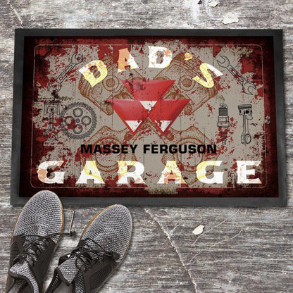 Massey Ferguson Dads Garage Vintage Dørmåtte-Dørmåtte-Massey Ferguson-Garage Culture Shop- garage - man cave - merchandise