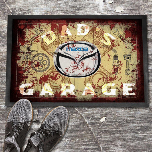 Mazda Dads Garage Vintage Dørmåtte-Dørmåtte-Mazda-Garage Culture Shop- garage - man cave - merchandise