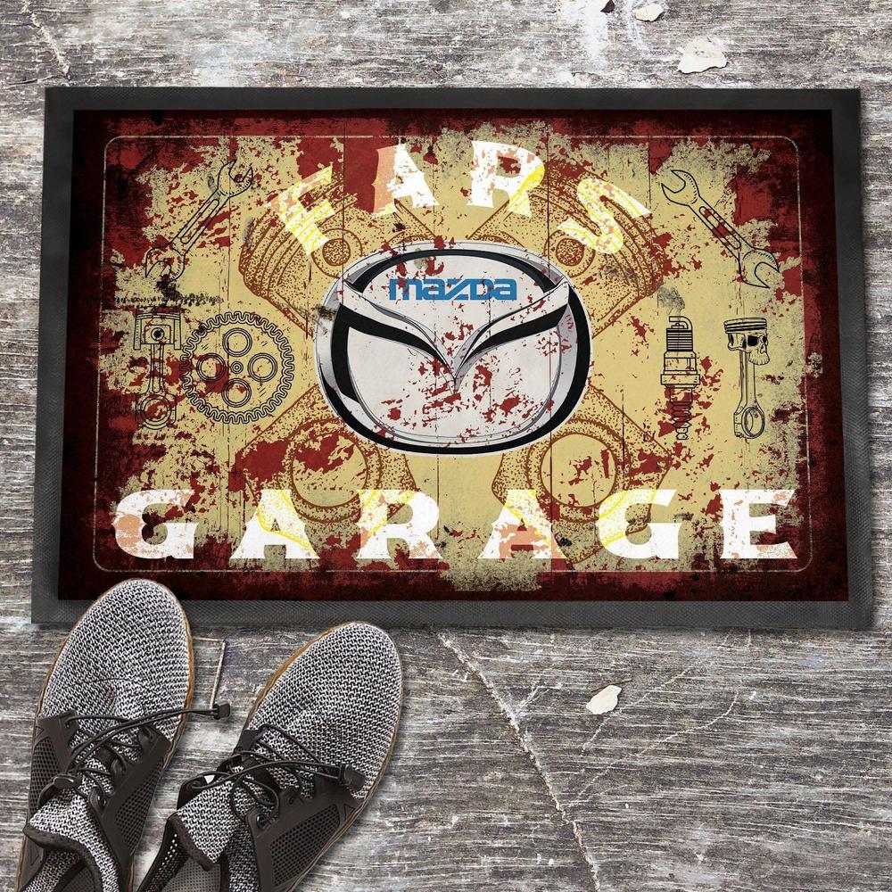 Mazda Fars Garage Vintage Dørmåtte-Dørmåtte-Mazda-Garage Culture Shop- garage - man cave - merchandise