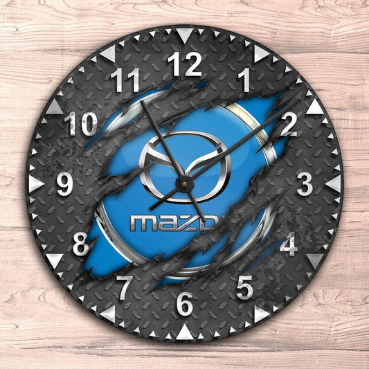 Mazda Ripped Vægur Rundt-Clock-Mazda-Garage Culture Shop- garage - man cave - merchandise