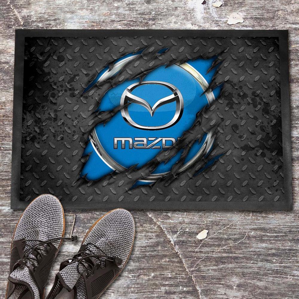 Mazda Ripped Vintage Dørmåtte-Dørmåtte-Mazda-Garage Culture Shop- garage - man cave - merchandise