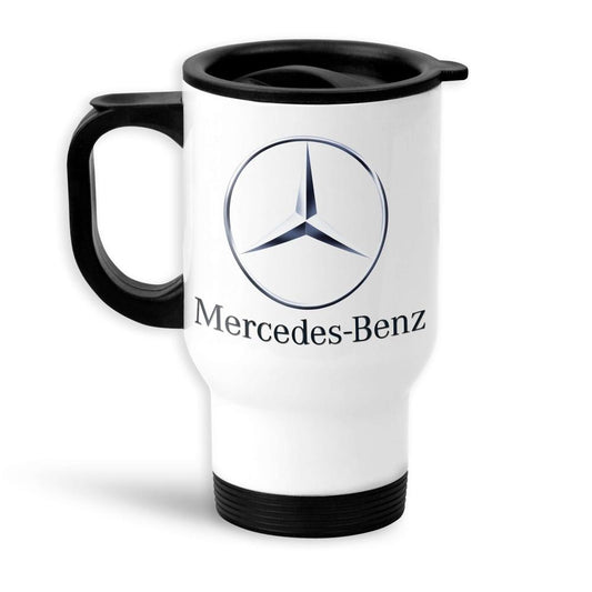 Mercedes Termokrus Hvidt-Krus-Mercedes-Garage Culture Shop- garage - man cave - merchandise