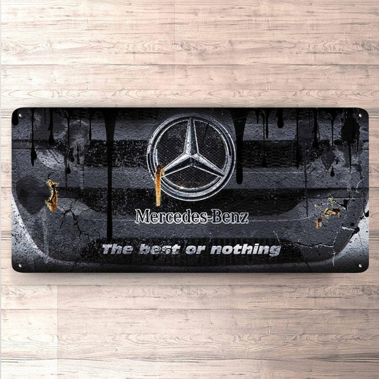 Mercedes Vintage 30x60cm Skilt-Skilte-Mercedes-Garage Culture Shop- garage - man cave - merchandise