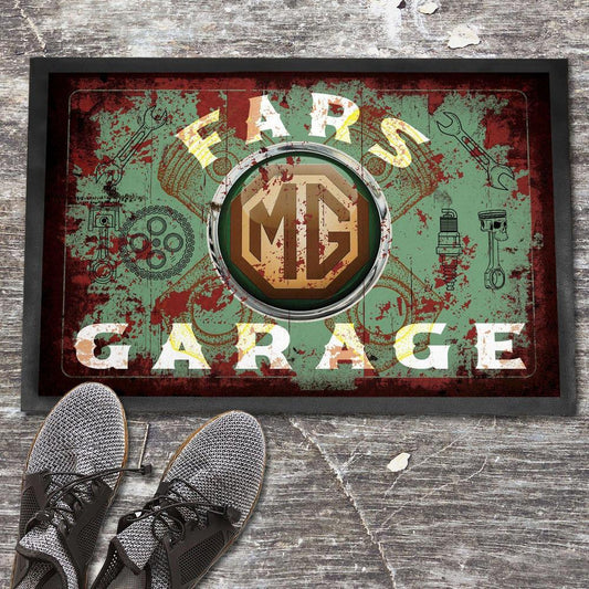 Mg Fars Garage Vintage Dørmåtte-Dørmåtte-MG-Garage Culture Shop- garage - man cave - merchandise