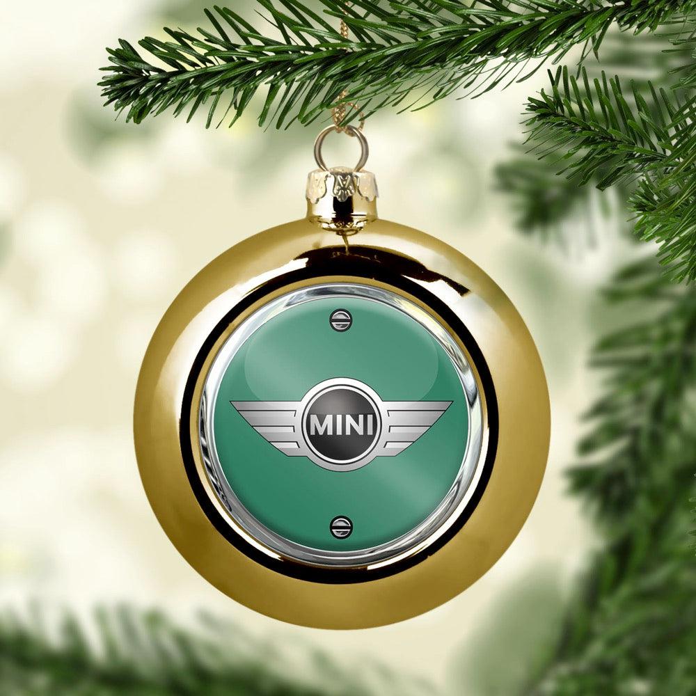 Mini Julekugle-Julekugle-Mini-Guld-Garage Culture Shop- garage - man cave - merchandise