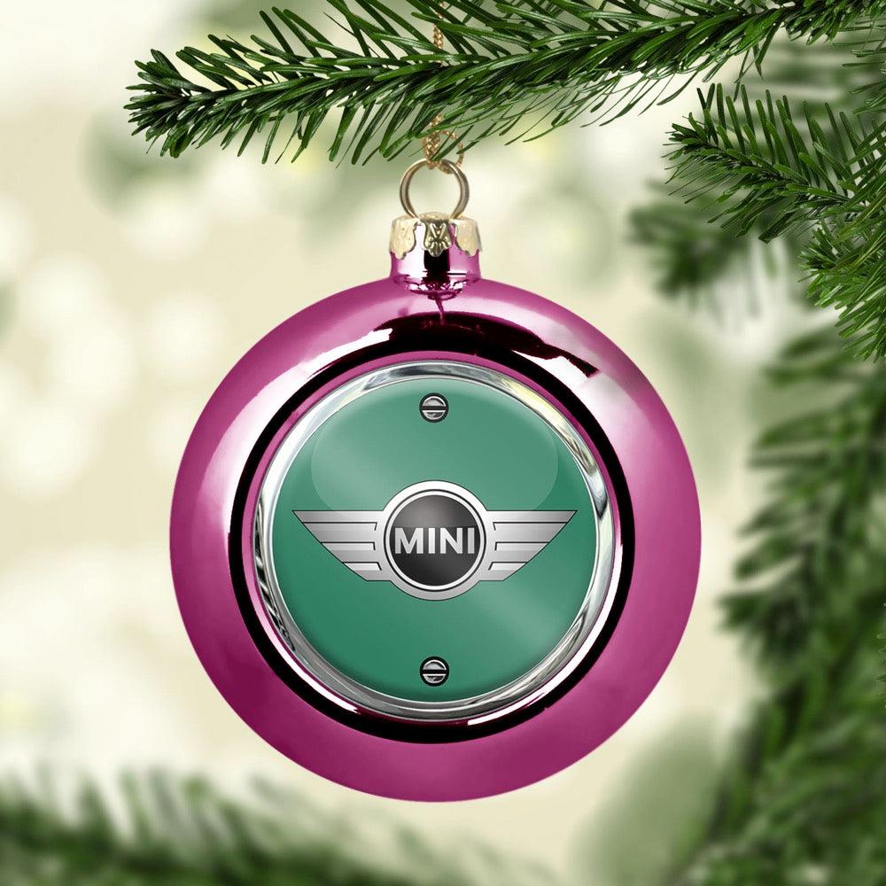 Mini Julekugle-Julekugle-Mini-Lyserød Pink-Garage Culture Shop- garage - man cave - merchandise