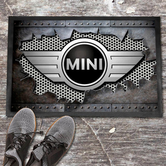 Mini Metal Ripped Dørmåtte-Dørmåtte-Mini-Garage Culture Shop- garage - man cave - merchandise