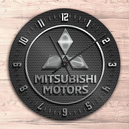Mitsubishi Vægur Rundt-Clock-Mitsubishi-Garage Culture Shop- garage - man cave - merchandise