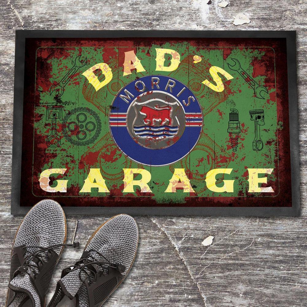 Morris Dads Garage Vintage Dørmåtte-Dørmåtte-Morris-Garage Culture Shop- garage - man cave - merchandise