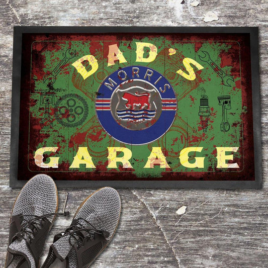 Morris Dads Garage Vintage Dørmåtte-Dørmåtte-Morris-Garage Culture Shop- garage - man cave - merchandise