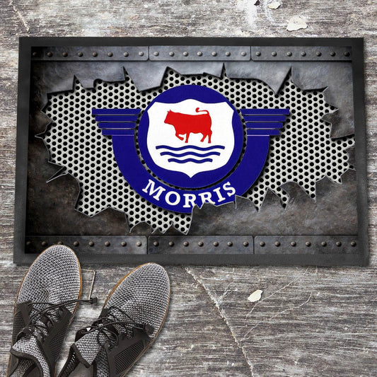 Morris Metal Ripped Dørmåtte-Dørmåtte-Morris-Garage Culture Shop- garage - man cave - merchandise