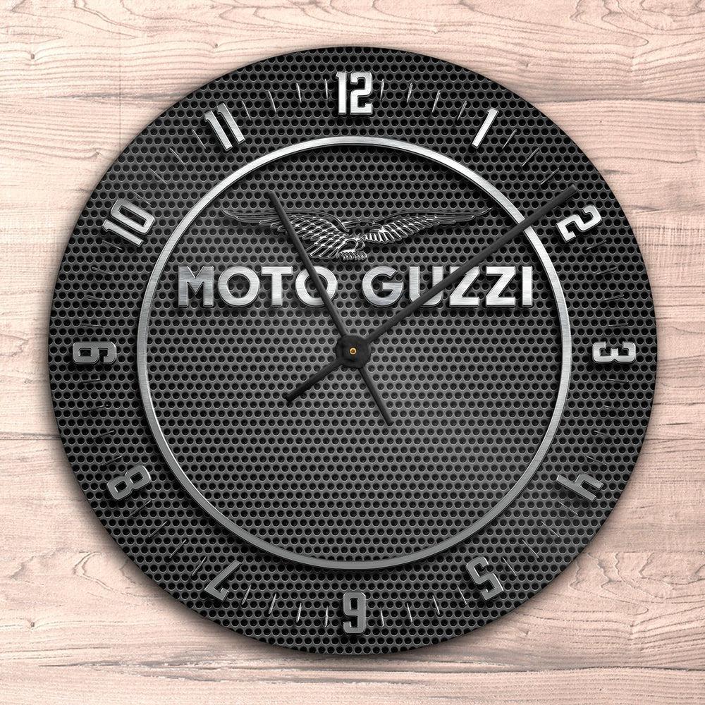 Moto Guzzi Vægur Rundt-Clock-Moto Guzzi-Garage Culture Shop- garage - man cave - merchandise