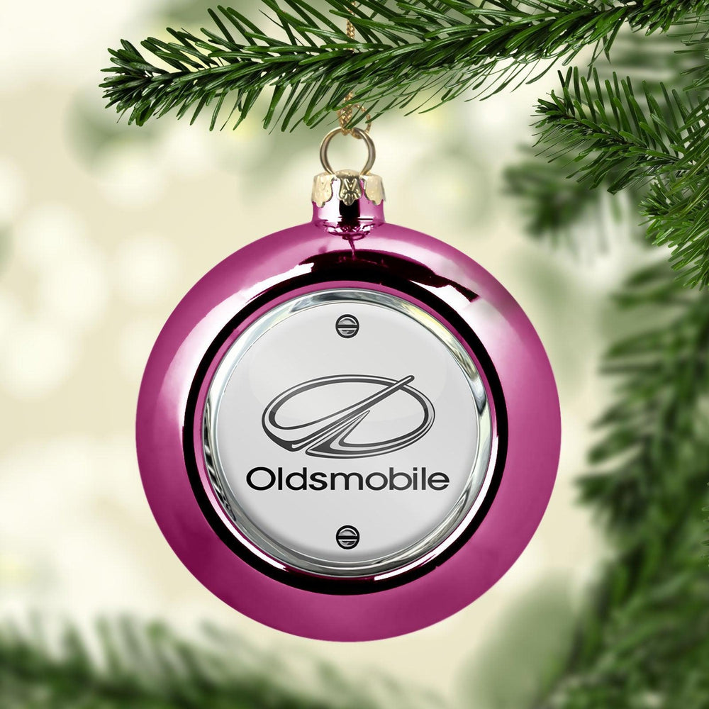 Oldsmobile Julekugle-Julekugle-Oldsmobile-Lyserød Pink-Garage Culture Shop- garage - man cave - merchandise