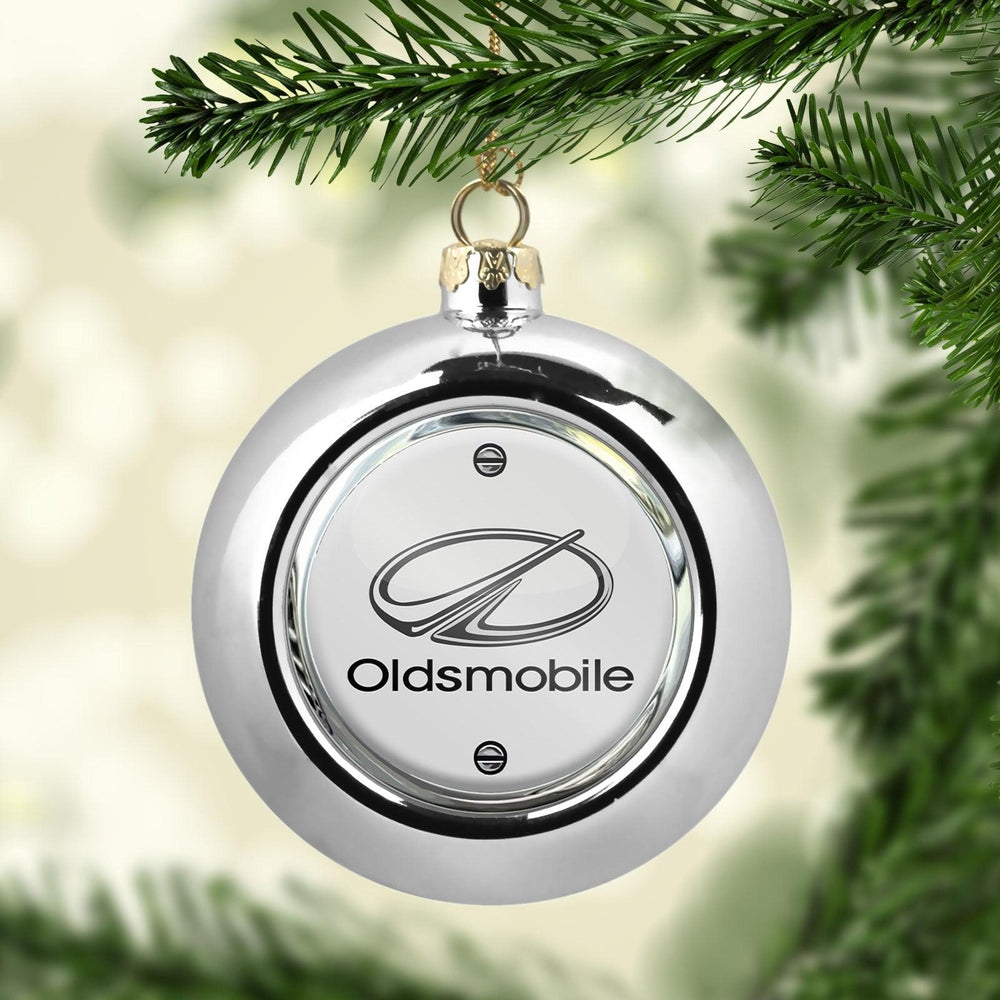 Oldsmobile Julekugle-Julekugle-Oldsmobile-Sølv-Garage Culture Shop- garage - man cave - merchandise