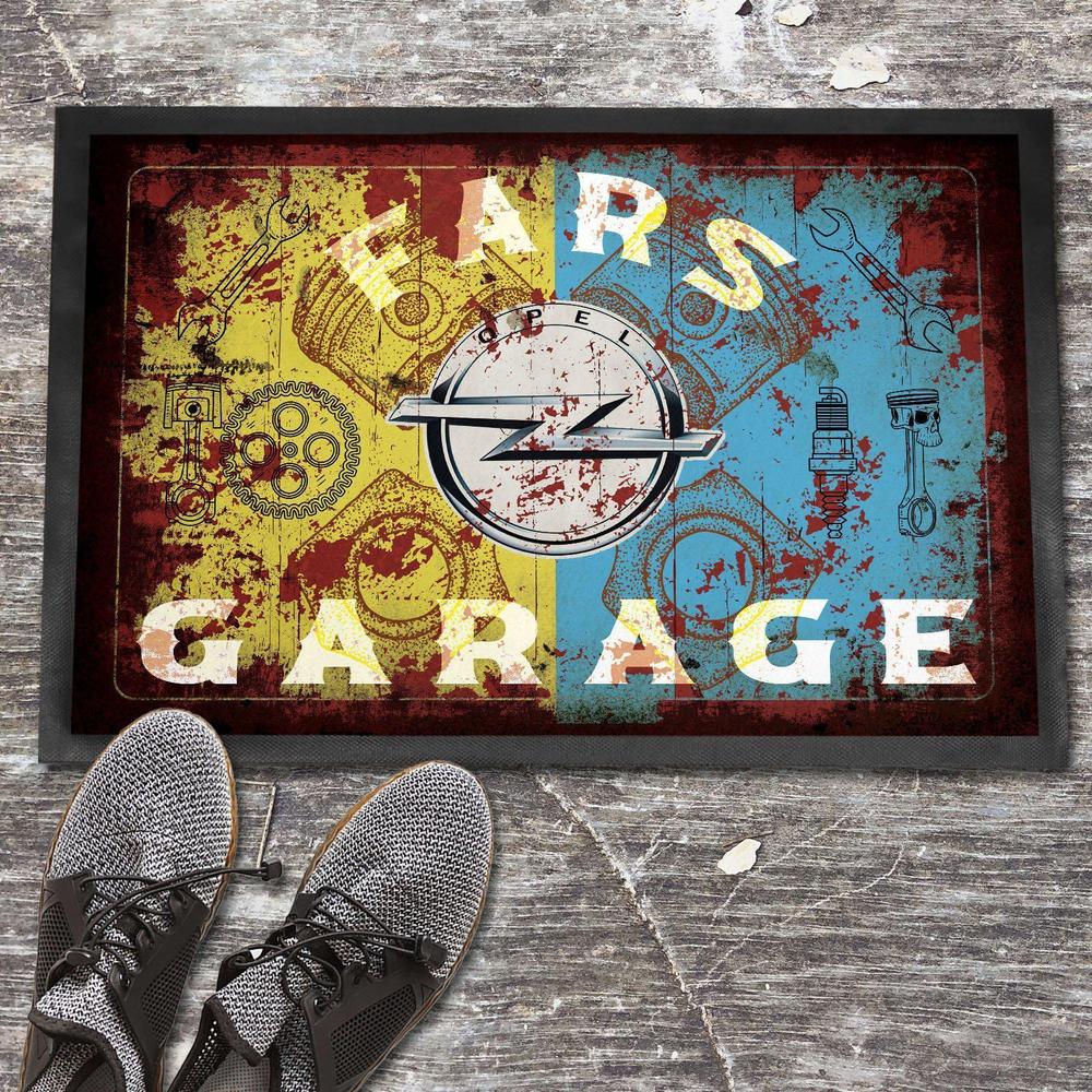 Opel Fars Garage Vintage Dørmåtte-Dørmåtte-Opel-Garage Culture Shop- garage - man cave - merchandise