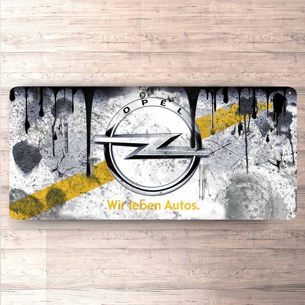 Opel Vintage 30x60cm Skilt-Skilte-Opel-Garage Culture Shop- garage - man cave - merchandise
