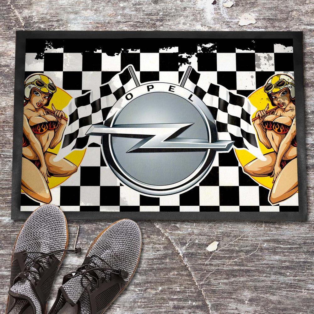 Opel Vintage Dørmåtte-Dørmåtte-Opel-Garage Culture Shop- garage - man cave - merchandise