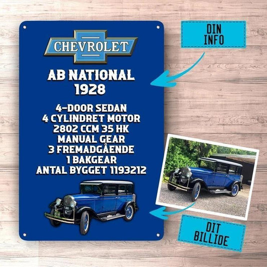 Personlig - Skilt Til Biludstilling, Car Show #1-Skilte-Garage Culture-Garage Culture Shop- garage - man cave - merchandise