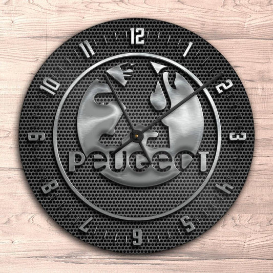 Peugeot Vægur Rundt-Clock-Peugeot-Garage Culture Shop- garage - man cave - merchandise