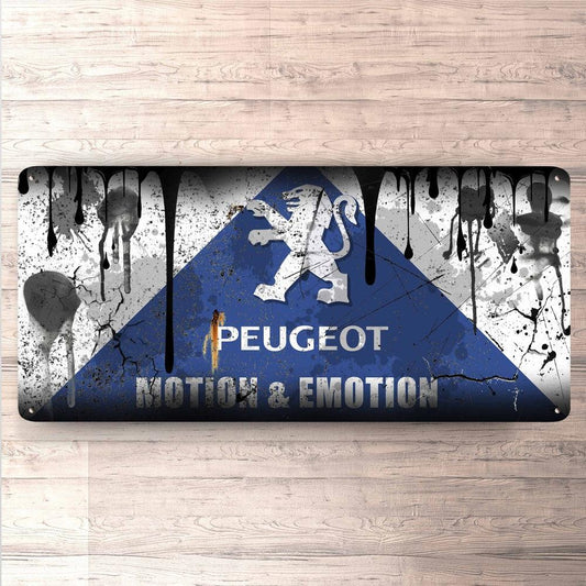 Peugeot Vintage 30x60cm Skilt-Skilte-Peugeot-Garage Culture Shop- garage - man cave - merchandise
