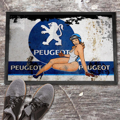 Peugeot Vintage Dørmåtte-Dørmåtte-Peugeot-Garage Culture Shop- garage - man cave - merchandise
