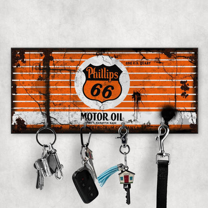 Phillips 66 Motor Oil Vintage Nøgleholdere-Nøgleholdere-Motoroil-Garage Culture Shop- garage - man cave - merchandise