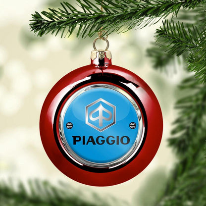 Piaggio Julekugle-Julekugle-Piaggio-Rød-Garage Culture Shop- garage - man cave - merchandise