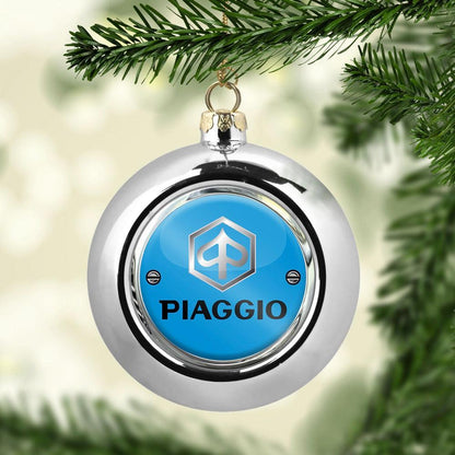 Piaggio Julekugle-Julekugle-Piaggio-Sølv-Garage Culture Shop- garage - man cave - merchandise