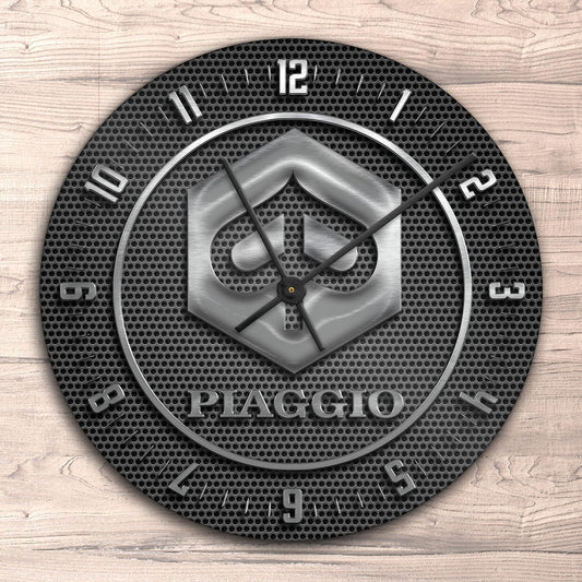 Piaggio Vægur Rundt-Clock-Piaggio-Garage Culture Shop- garage - man cave - merchandise