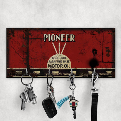 Pioneer Motor Oil Vintage Nøgleholdere-Nøgleholdere-Motoroil-Garage Culture Shop- garage - man cave - merchandise