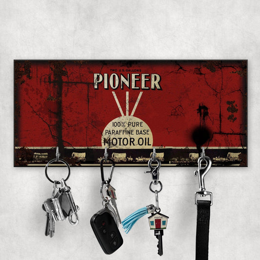 Pioneer Motor Oil Vintage Nøgleholdere-Nøgleholdere-Motoroil-Garage Culture Shop- garage - man cave - merchandise