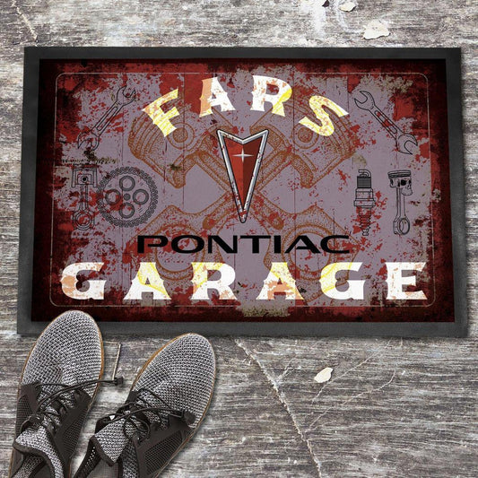 Pontiac Fars Garage Vintage Dørmåtte-Dørmåtte-Pontiac-Garage Culture Shop- garage - man cave - merchandise