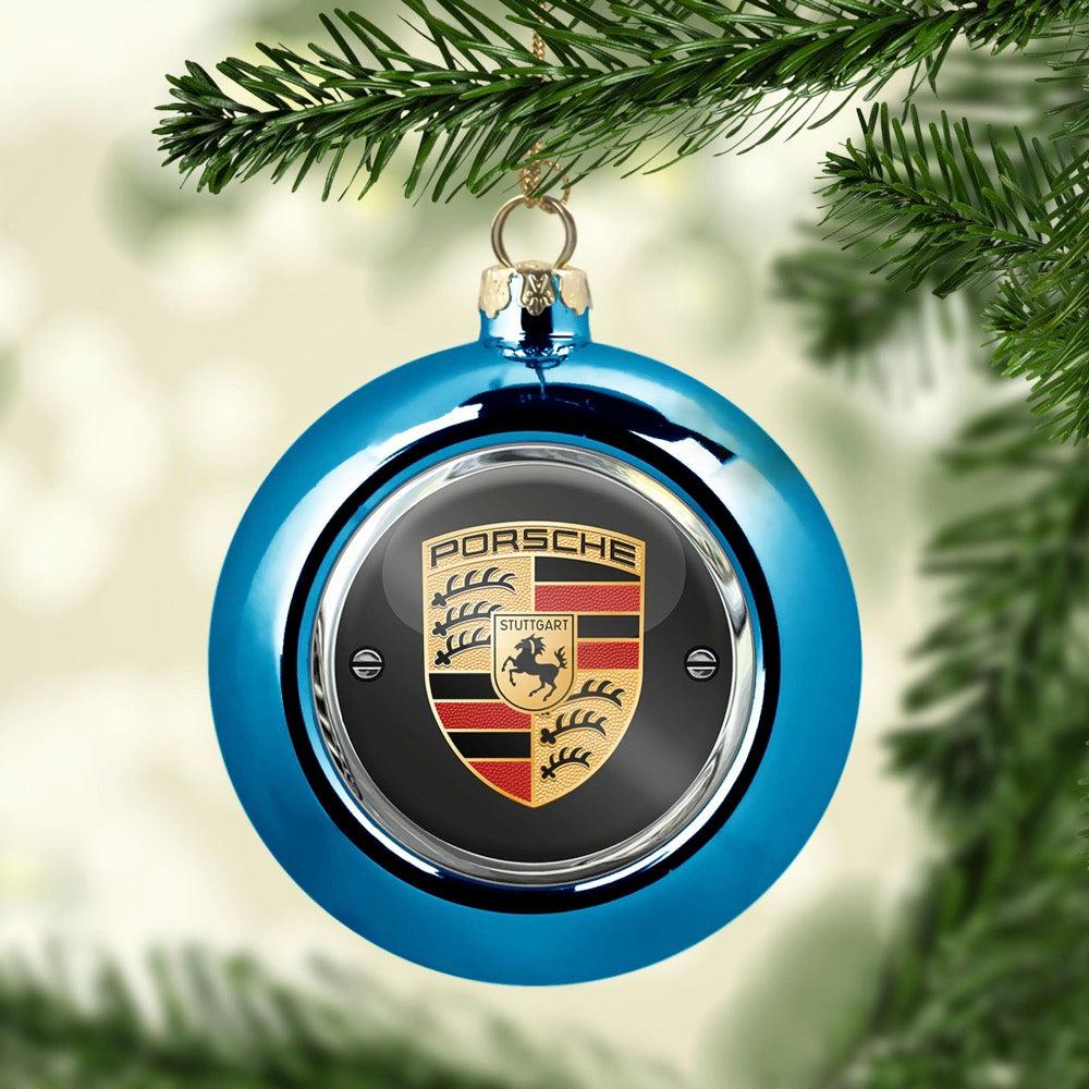 Porsche Julekugle-Julekugle-Porsche-Blå-Garage Culture Shop- garage - man cave - merchandise